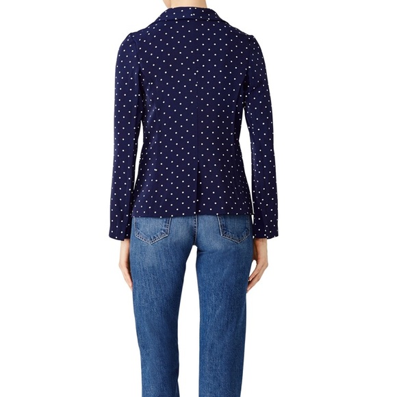 EVIDNT Navy Polka Dot Blazer - Picture 3 of 5